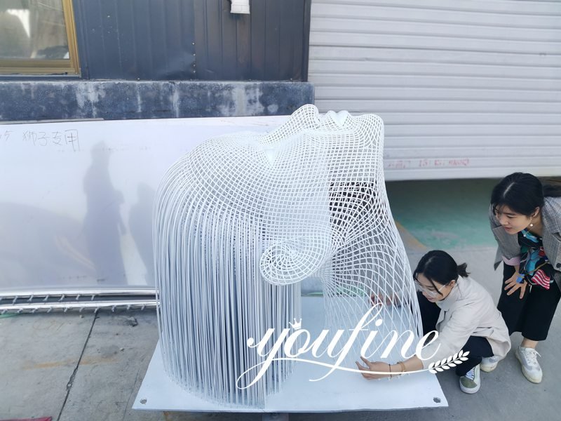hair waterfall sculpture