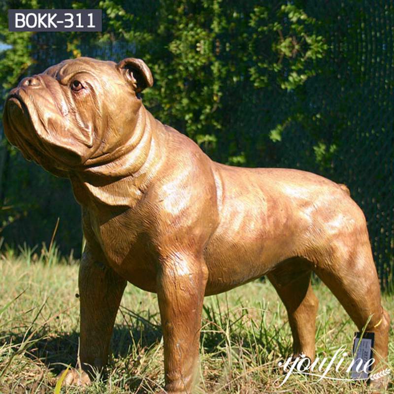 Large French Bulldog Statue Outdoor Lawn Decor Supplier BOKK-311