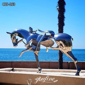 Hotel Contemporary Abstract Metal Horse Sculpture for Sale CSS-263