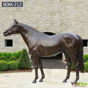 High Quality Life size horse statue for Garden Decor BOKK-212