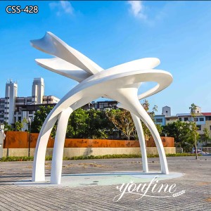 Modern Metal Abstract Sculpture Outdoor Decor for Sale CSS-428