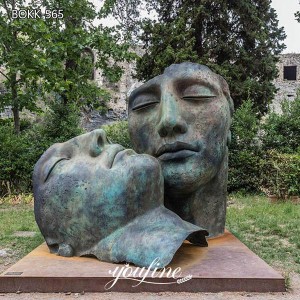 Abstract Bronze Face Sculpture Igor Mitoraj Replica for Sale BOKK-565