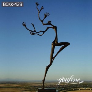 Outdoor Abstract Bronze Tree Figure Sculpture Dancing for Sale BOKK-423