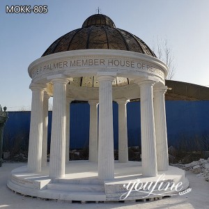  » Large White Marble Gazebo with Dome for Sale MOKK-805