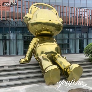  » Modern Large Metal Cat Sculpture Square Decor for Sale CSS-344