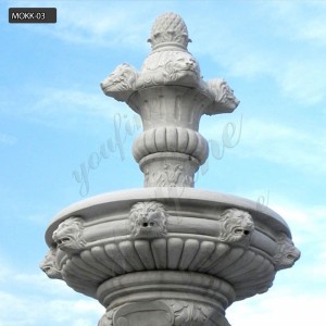  » Natural stone garden tired water fountain life size for sale MOKK-03