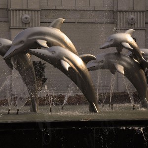  » outdoor modern metal sculpture large dolphin statue