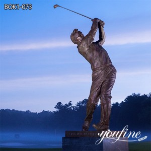 Life Size Bronze Golf Statue for Garden Factory Supply BOK1-073