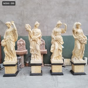  » Natural Marble Four Season Maidens Sculpture MOKK-399