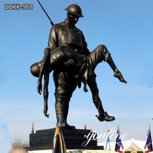  » Outdoor Bronze Soldier Statue Military Memorial Factory Supply BOKK-908
