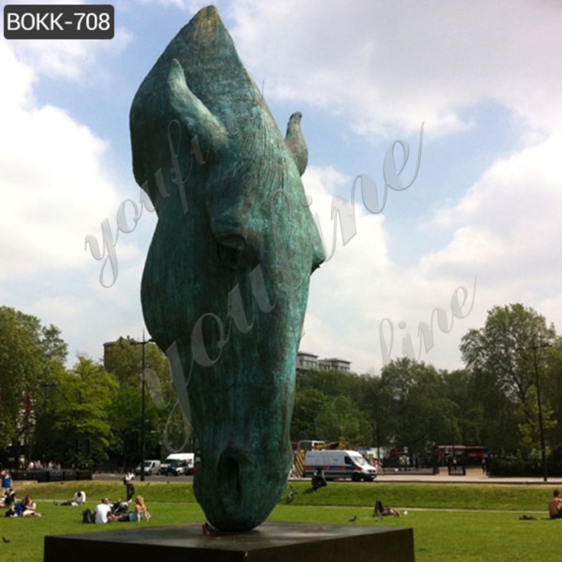 Bronze horse statues for sale bronze horse head sculpture BOKK-708
