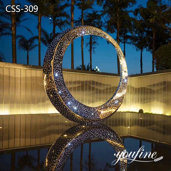 Outdoor Lighting Metal Garden Sculpture for Sale CSS-309