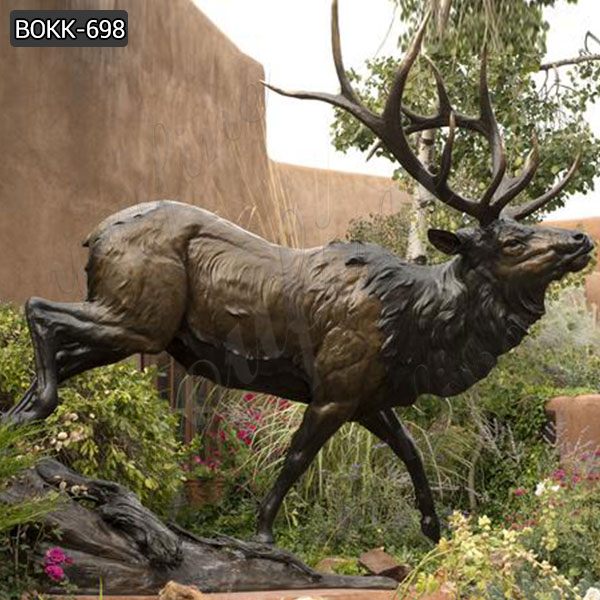 Elegance Lifesize Outdoor Bronze Deer statue for Gareden BOKK-698
