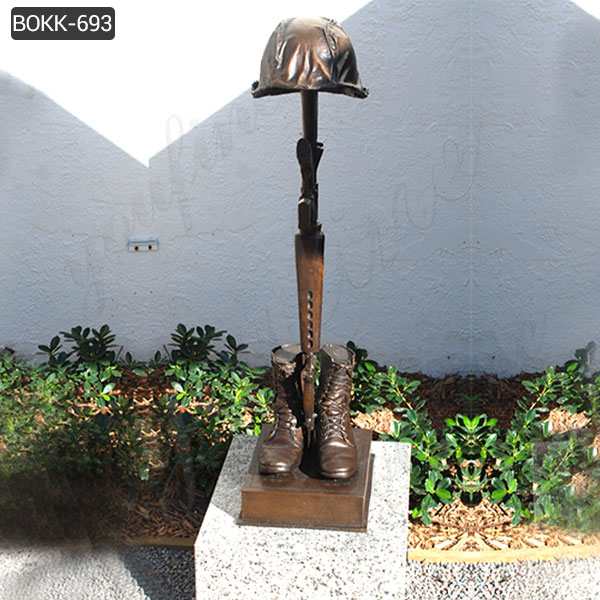 Battle Cross Fallen Soldier Statue for Sale BOKK-693
