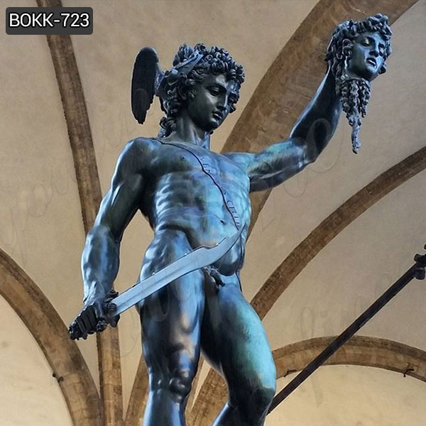 Western Famous statue Bronze Perseus with the Head of Medusa Sculpture for garden–BOKK–723