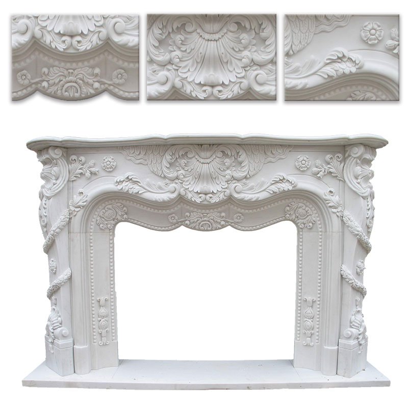 marble fireplace mantel