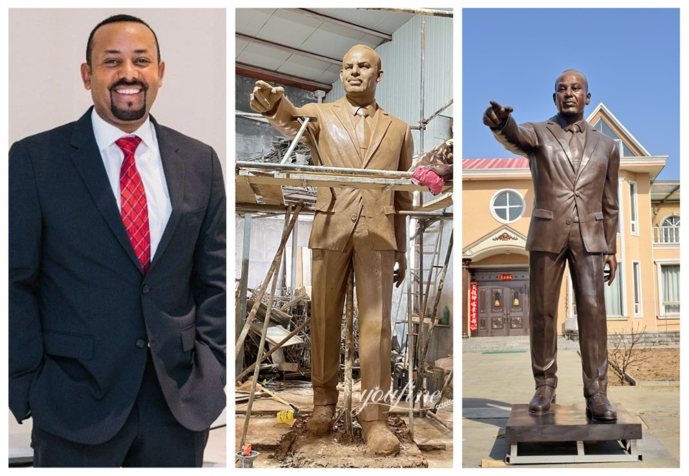 4 meter tall bronze presidential sculpture project display