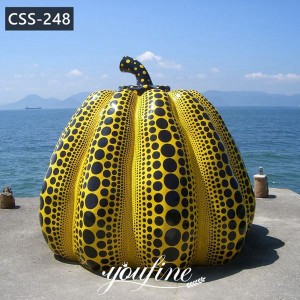  » Outdoor Large Metal Spotted Pumpkin Sculpture Yard Decor CSS-248