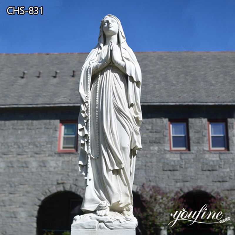 Catholic Marble Our Lady of Lourdes Statue Outdoor for Sale CHS-831