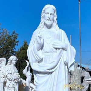 Church decoration marble jesus christ statue for sale MOKK-424