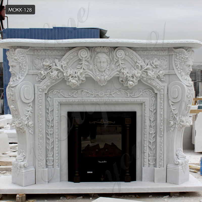 Marble fireplace for sale mantels for stone fireplaces MOKK-128