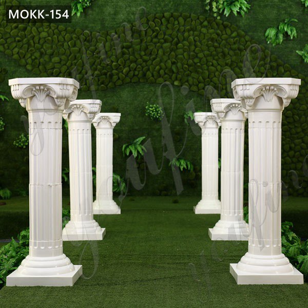  » Decorative White Marble Roman Wedding Columns for Sale MOKK-154 Featured Image