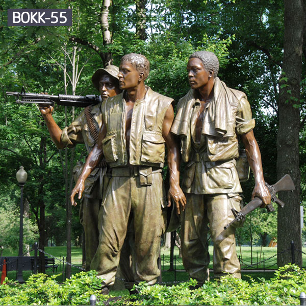 Life Size Three Soldiers Vietnam Veterans Memorial Statue for Sale BOKK-55