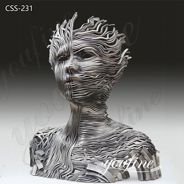 Abstract Stainless Steel Human Figure Metal Sculpture for Sale CSS-231