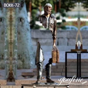 Famous Bronze Traveler Sculpture from Factory Supply BOKK-72
