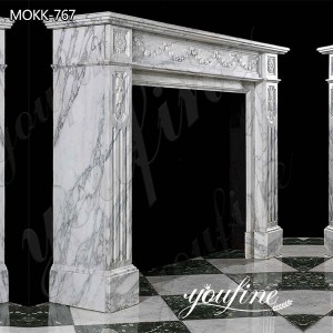  » Hand Carved Marble Fireplace Mantel Surround House Decor for Sale MOKK-767