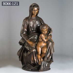 Buy Life Size Bronze Mary And Baby Jesus Statue for Wholesale BOKK-121