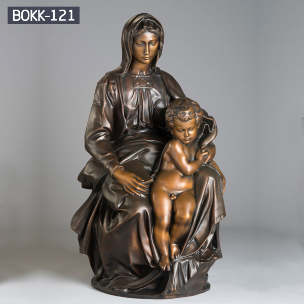 Buy Life Size Bronze Mary And Baby Jesus Statue for Wholesale BOKK-121