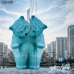  » Stainless Steel Geometric Bear Sculpture Art Decor Supplier CSS-669