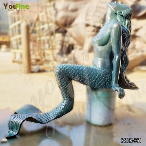  » Antique Casting Bronze Mermaid Statue Wholesale BOKK-761