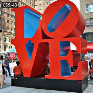 Outdoor Modern Stainless Steel Love Sculpture for Sale CSS-43