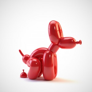  » Metal sculpture outdoor decor Jeff koons and his balloon dogs