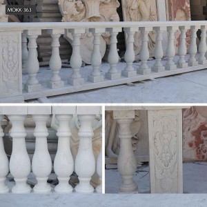 » Marble Balcony Staircase Balustrade marble balustrade stone railing MOKK-363