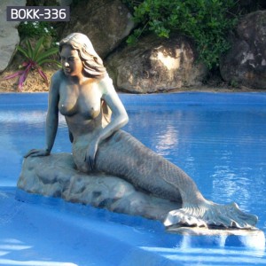 Water Pond Decorative Large Outdoor Mermaid Statues for Sale BOKK-336