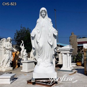 Hand Carved Marble Mary Statue for Church for Sale CHS-823
