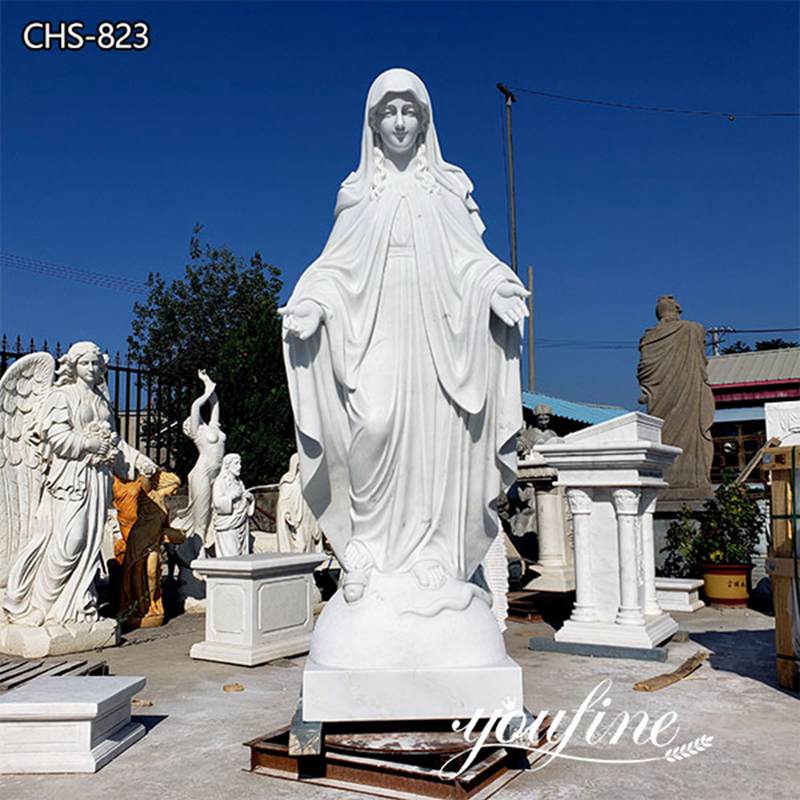  » Hand Carved Marble Mary Statue for Church for Sale CHS-823 Featured Image