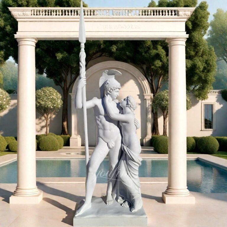 6 Feet Antonio Canova Marble Venus And Mars Statue for Yard Decor