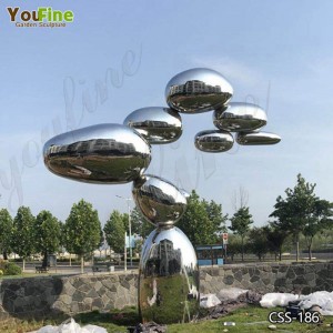  » Large Modern Stainless Steel Garden Sculpture Lawn Ornament for Sale CSS-186