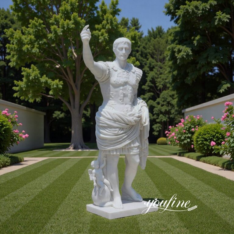 67 In High Famous Augustus Marble Statue for Yard Decor