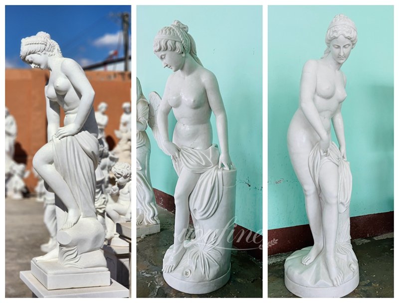 67 Inches Marble Bathing Venus Statue Details