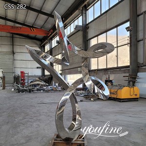  » Modern Abstract Mirror Stainless Steel Sculpture for Sale CSS-282