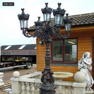  » Outdoor Cast Iron Victorian Lamp Post for Sale IOK-142