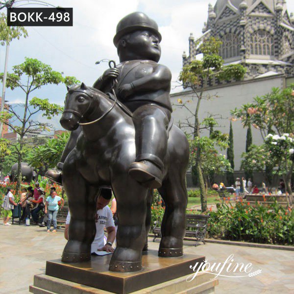  » Large Fernando Botero Statue Man on Horse for Sale BOKK-498 Featured Image