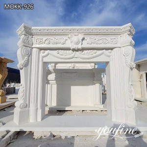  » French White Marble Fireplace Surround First-rate Manufacturer MOKK-926