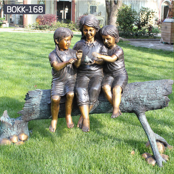Custom Made Statues Custom Life Size Statues  Children Lawn Sculpture BOKK-168