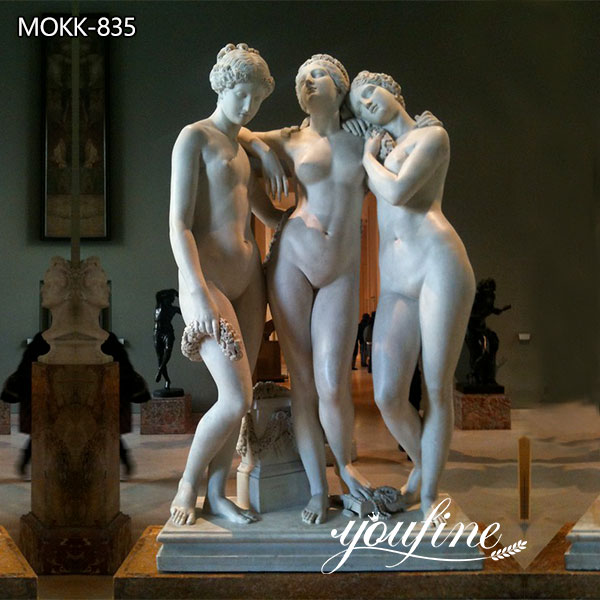 Classic Artwork Marble the Three Graces Statue for Sale MOKK-835